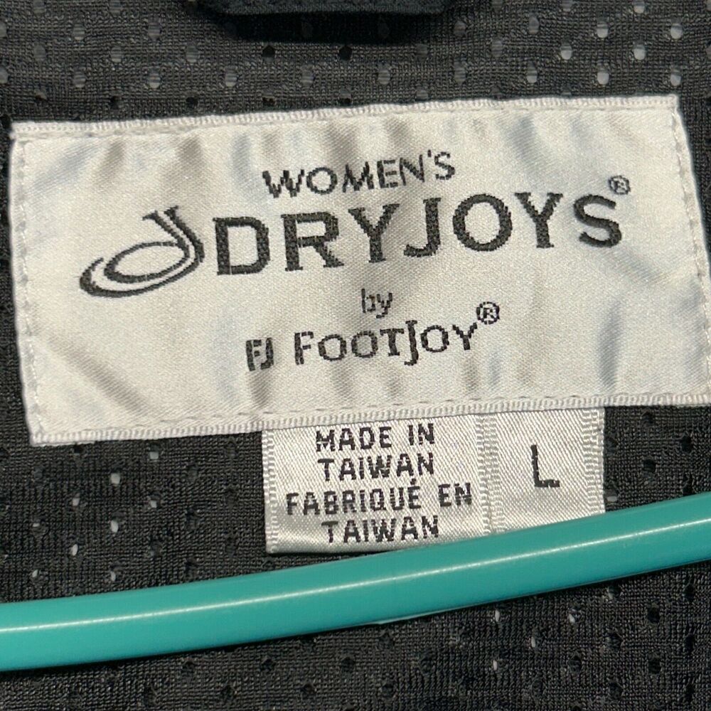 FootJoy Dryjoys Golf Jacket Womens Large Navy Full Zip Mesh Lined Rain Wind Vent - Picture 6 of 14